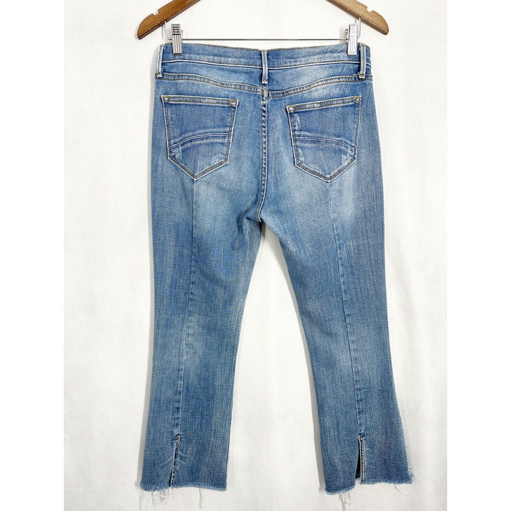 Driftwood Roxy Cropped Kick Bootleg Blue Jeans Women's Size 28 L26